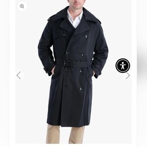 CLASSIC DOUBLE BREASTED TRENCH COAT size 42R